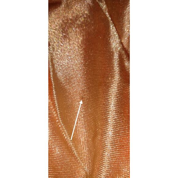 Vintage Baja Blue Swimsuit Sz 8 One Piece Neon Orange Tank Style Silver Detail - Picture 13 of 16